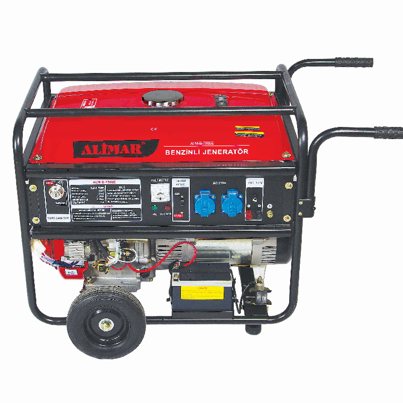 Генератор бензиновий ALIMAR 1 фаза (220В), 6кВт, (ALM B 7500 ME)